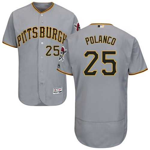 Pittsburgh Pirates #25 Gregory Polanco Gray Flexbase Stitched Jersey DingZhi,We sell and wholesale Pittsburgh Pirates #25 Gregory Polanco Gray Flexbase Stitched Jersey DingZhi on line form chian!
