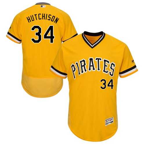 Pittsburgh Pirates #34 Drew Hutchison Gold Throwback Flexbase Stitched Jersey DingZhi,We sell and wholesale Pittsburgh Pirates #34 Drew Hutchison Gold Throwback Flexbase Stitched Jersey DingZhi on line form chian!