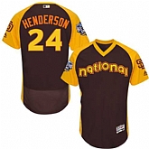 San Diego Padres #24 Rickey Henderson Brown 2016 MLB All Star Game Flexbase Batting Practice Player Stitched Jersey DingZhi