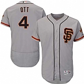 San Francisco Giants #4 Mel Ott Gray Road 2 Flexbase Stitched Jersey DingZhi,baseball caps,new era cap wholesale,wholesale hats