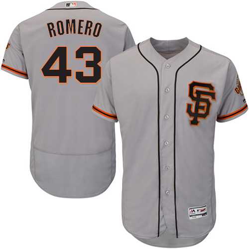 San Francisco Giants #43 Ricky Romero Gray Road 2 Flexbase Stitched Jersey DingZhi,We sell and wholesale San Francisco Giants #43 Ricky Romero Gray Road 2 Flexbase Stitched Jersey DingZhi on line form chian!
