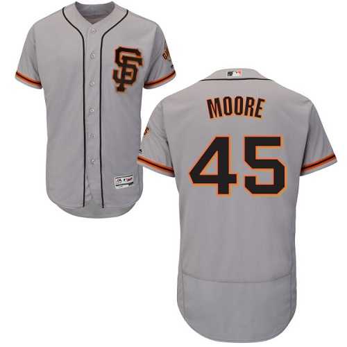 San Francisco Giants #45 Matt Moore Gray Road 2 Flexbase Stitched Jersey DingZhi,We sell and wholesale San Francisco Giants #45 Matt Moore Gray Road 2 Flexbase Stitched Jersey DingZhi on line form chian!