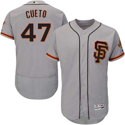 San Francisco Giants #47 Johnny Cueto Gray Road 2 Flexbase Stitched Jersey DingZhi,We sell and wholesale San Francisco Giants #47 Johnny Cueto Gray Road 2 Flexbase Stitched Jersey DingZhi on line form chian!