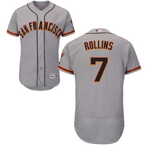 San Francisco Giants #7 Jimmy Rollins Gray Flexbase Stitched Jersey DingZhi,We sell and wholesale San Francisco Giants #7 Jimmy Rollins Gray Flexbase Stitched Jersey DingZhi on line form chian!
