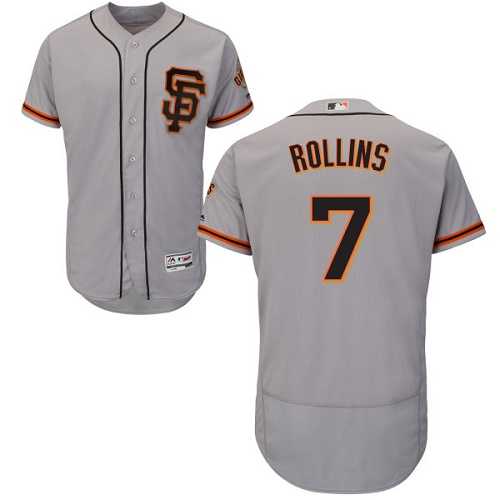San Francisco Giants #7 Jimmy Rollins Gray Road 2 Flexbase Stitched Jersey DingZhi,We sell and wholesale San Francisco Giants #7 Jimmy Rollins Gray Road 2 Flexbase Stitched Jersey DingZhi on line form chian!
