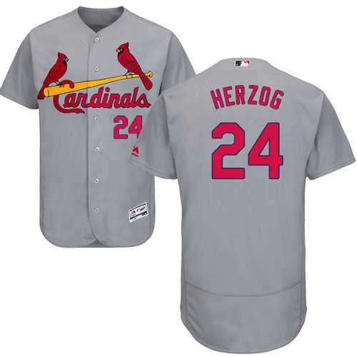 St. Louis Cardinals #24 Whitey Herzog Gray Flexbase Stitched Jersey DingZhi,We sell and wholesale St. Louis Cardinals #24 Whitey Herzog Gray Flexbase Stitched Jersey DingZhi on line form chian!