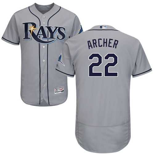 Tampa Bay Rays #22 Chris Archer Gray Flexbase Stitched Jersey DingZhi,We sell and wholesale Tampa Bay Rays #22 Chris Archer Gray Flexbase Stitched Jersey DingZhi on line form chian!