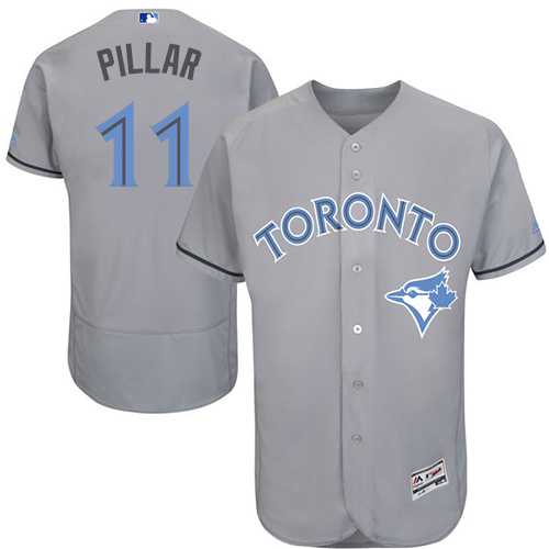 Toronto Blue Jays #11 Kevin Pillar Gray Father's Day Flexbase Stitched Jersey DingZhi,We sell and wholesale Toronto Blue Jays #11 Kevin Pillar Gray Father's Day Flexbase Stitched Jersey DingZhi on line form chian!