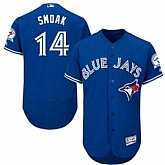 Toronto Blue Jays #14 Justin Smoak Blue With 40th Anniversary Patch Flexbase Stitched Jersey DingZhi,baseball caps,new era cap wholesale,wholesale hats