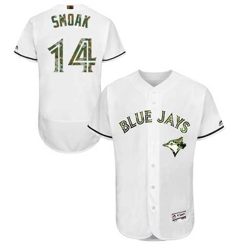 Toronto Blue Jays #14 Justin Smoak White Memorial Day Flexbase Stitched Jersey DingZhi,We sell and wholesale Toronto Blue Jays #14 Justin Smoak White Memorial Day Flexbase Stitched Jersey DingZhi on line form chian!