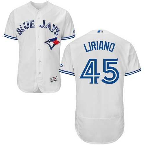 Toronto Blue Jays #45 Francisco Liriano White Flexbase Stitched Jersey DingZhi,We sell and wholesale Toronto Blue Jays #45 Francisco Liriano White Flexbase Stitched Jersey DingZhi on line form chian!
