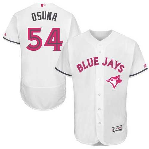 Toronto Blue Jays #54 Roberto Osuna White Mother's Day Flexbase Stitched Jersey DingZhi,We sell and wholesale Toronto Blue Jays #54 Roberto Osuna White Mother's Day Flexbase Stitched Jersey DingZhi on line form chian!