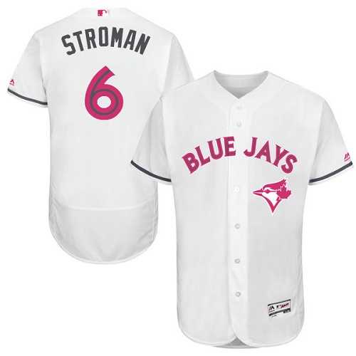 Toronto Blue Jays #6 Marcus Stroman White Mother's Day Flexbase Stitched Jersey DingZhi,We sell and wholesale Toronto Blue Jays #6 Marcus Stroman White Mother's Day Flexbase Stitched Jersey DingZhi on line form chian!
