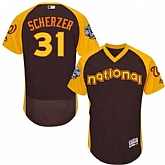 Washington Nationals #31 Max Scherzer Brown 2016 MLB All Star Game Flexbase Batting Practice Player Stitched Jersey DingZhi,baseball caps,new era cap wholesale,wholesale hats