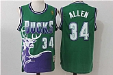 Chicago Bulls #34 Ray Allen Green Hardwood Classics Jersey,baseball caps,new era cap wholesale,wholesale hats