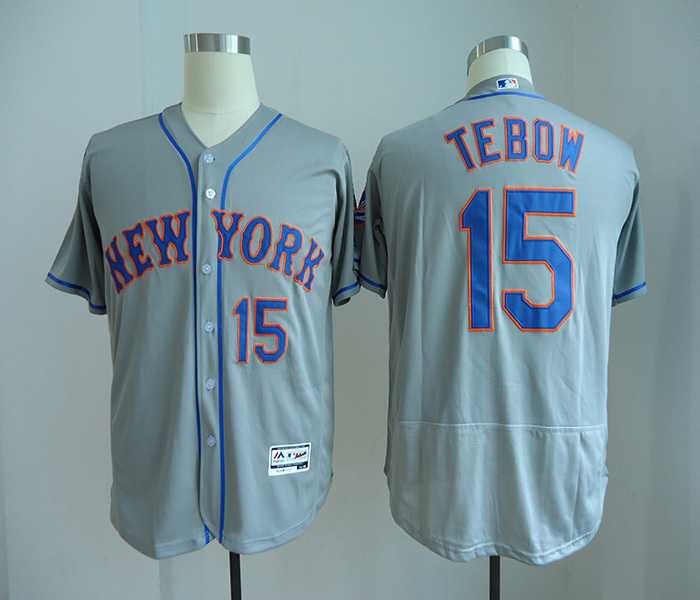 New York Mets #15 Tim Tebow Gray Flexbase Jersey,We sell and wholesale New York Mets #15 Tim Tebow Gray Flexbase Jersey on line form chian!