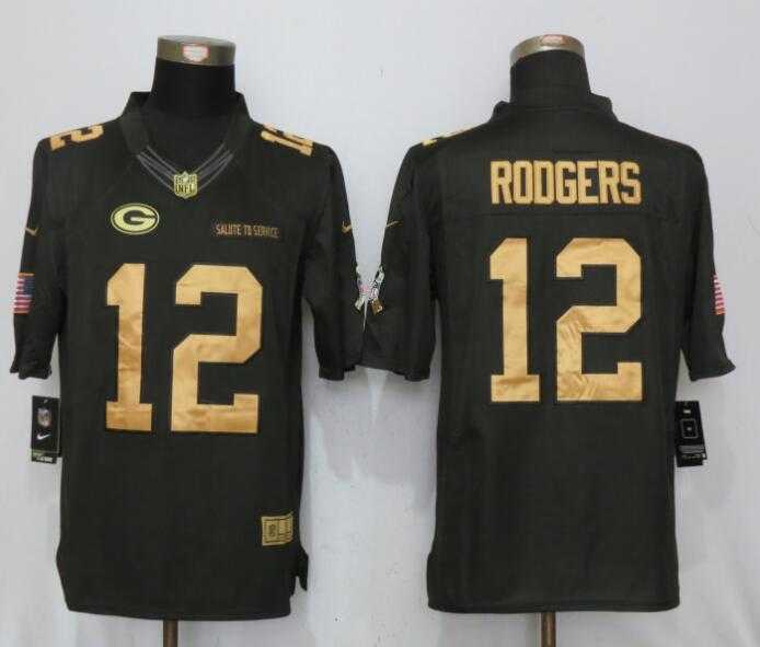 Nike Limited Green Bay Packers #12 Rodgers Gold Anthracite Salute To Service Jersey,We sell and wholesale Nike Limited Green Bay Packers #12 Rodgers Gold Anthracite Salute To Service Jersey on line form chian!