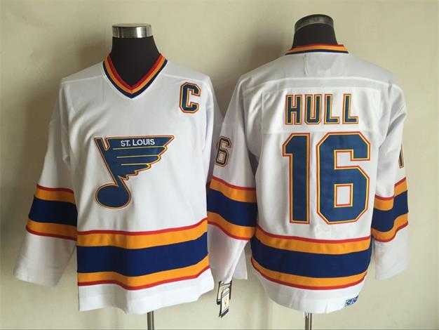 St. Louis Blues #16 Brett Hull Throwback CCM White Stitched Jersey,We sell and wholesale St. Louis Blues #16 Brett Hull Throwback CCM White Stitched Jersey on line form chian!