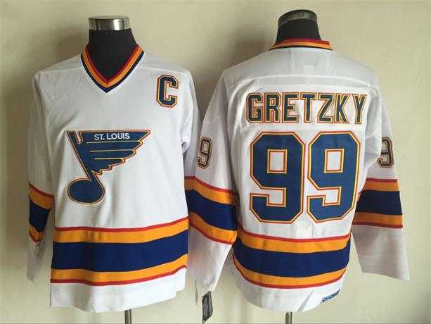 St. Louis Blues #99 Wayne Gretzky Throwback CCM White Stitched Jersey,We sell and wholesale St. Louis Blues #99 Wayne Gretzky Throwback CCM White Stitched Jersey on line form chian!