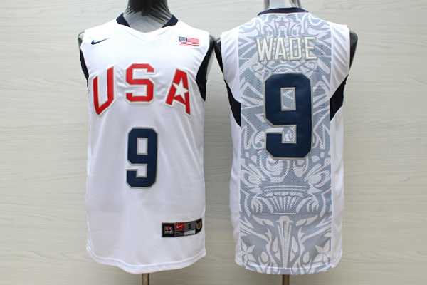Team USA Basketball #9 Dwyane Wade White Nike Stitched Jersey,We sell and wholesale Team USA Basketball #9 Dwyane Wade White Nike Stitched Jersey on line form chian!