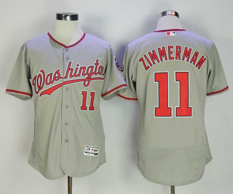 Washington Nationals #11 Ryan Zimmerman Gray Flexbase Jersey,We sell and wholesale Washington Nationals #11 Ryan Zimmerman Gray Flexbase Jersey on line form chian!