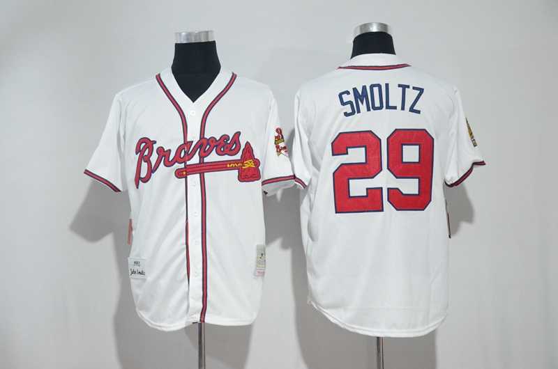 Atlanta Braves #29 John Smoltz White Mitchell And Ness Throwback Stitched Jersey,We sell and wholesale Atlanta Braves #29 John Smoltz White Mitchell And Ness Throwback Stitched Jersey on line form chian!