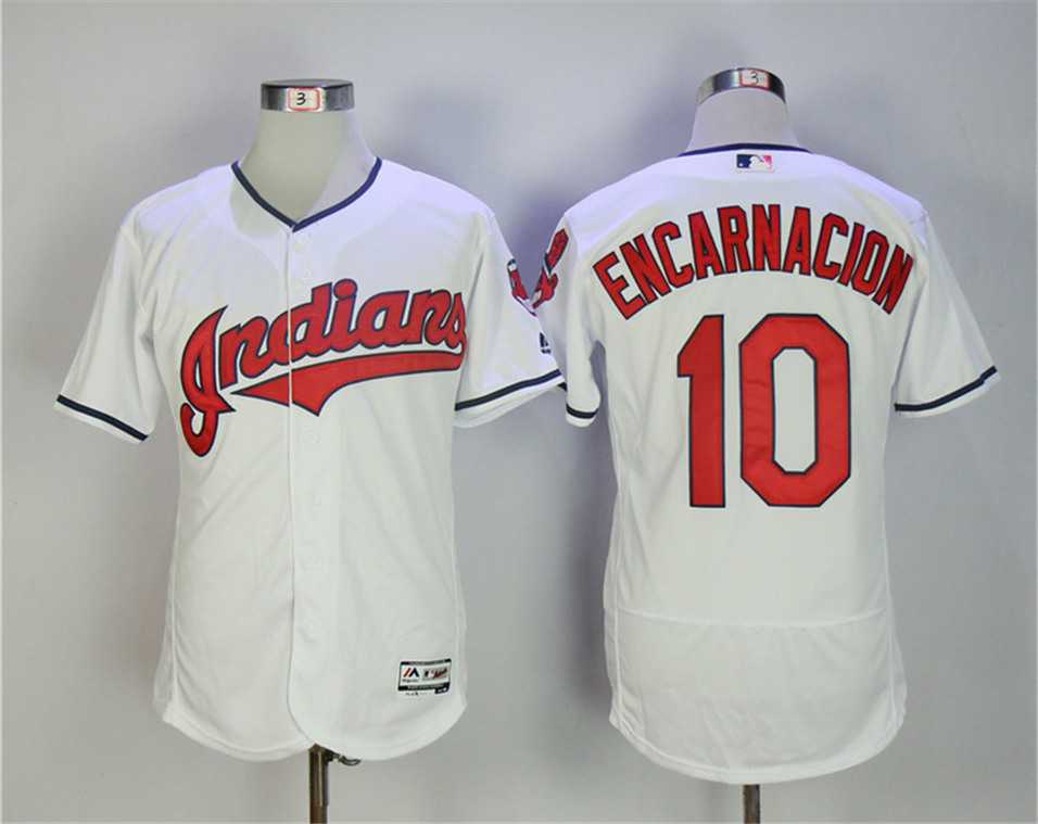 Cleveland Indians #10 Edwin Encarnacion White Flexbase Jersey,We sell and wholesale Cleveland Indians #10 Edwin Encarnacion White Flexbase Jersey on line form chian!