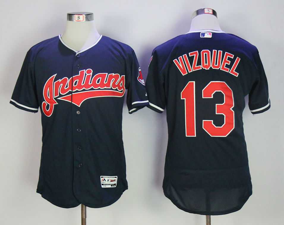Cleveland Indians #13 Omar Vizquel Navy Flexbase Jersey,We sell and wholesale Cleveland Indians #13 Omar Vizquel Navy Flexbase Jersey on line form chian!