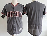 Customized Men's Arizona Diamondbacks Gray Flexbase Jersey,baseball caps,new era cap wholesale,wholesale hats