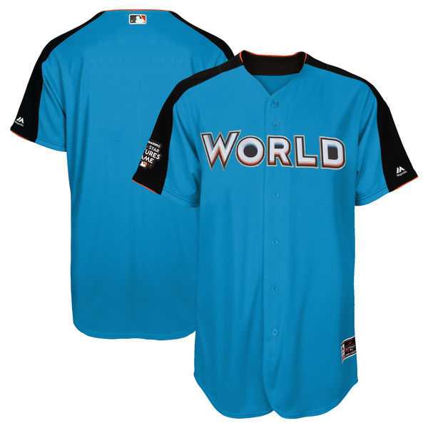 Customized Men's Team World Majestic Blank Blue 2017 MLB All-Star Futures Game Authentic On-Field Jersey,We sell and wholesale Customized Men's Team World Majestic Blank Blue 2017 MLB All-Star Futures Game Authentic On-Field Jersey on line form chian!