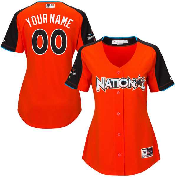 Customized Women National League Majestic Orange 2017 MLB All-Star Game Home Run Derby Team Jersey,We sell and wholesale Customized Women National League Majestic Orange 2017 MLB All-Star Game Home Run Derby Team Jersey on line form chian!