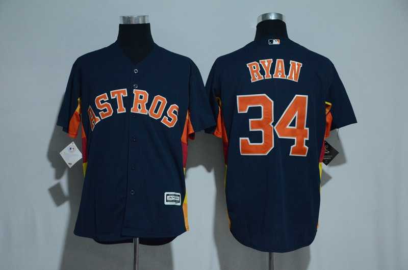 Houston Astros #34 Nolan Ryan Navy Blue New Cool Base Stitched Jersey,We sell and wholesale Houston Astros #34 Nolan Ryan Navy Blue New Cool Base Stitched Jersey on line form chian!