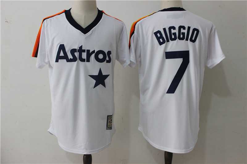 Houston Astros #7 Craig Biggio White Mitchell And Ness Throwback Pullover Stitched Jersey,We sell and wholesale Houston Astros #7 Craig Biggio White Mitchell And Ness Throwback Pullover Stitched Jersey on line form chian!