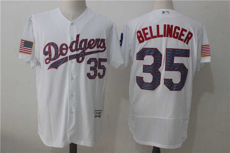 Los Angeles Dodgers #35 Cody Bellinger White 2017 Stars & Stripes Flexbase Player Jersey,We sell and wholesale Los Angeles Dodgers #35 Cody Bellinger White 2017 Stars & Stripes Flexbase Player Jersey on line form chian!