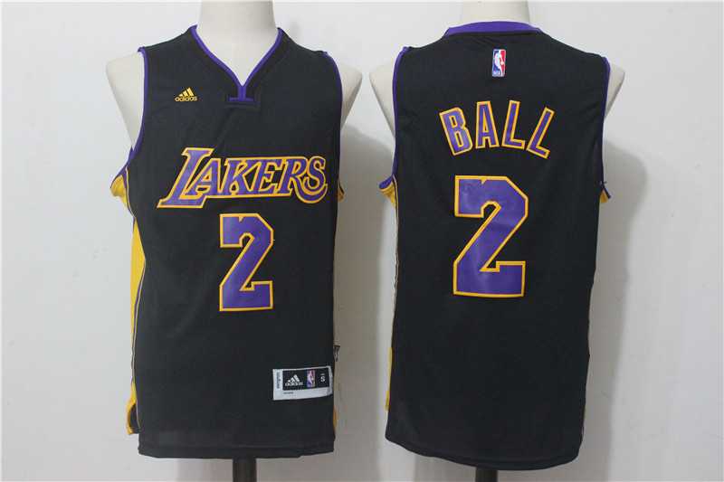 Los Angeles Lakers #2 Lonzo Ball Black Swingman Jersey,We sell and wholesale Los Angeles Lakers #2 Lonzo Ball Black Swingman Jersey on line form chian!