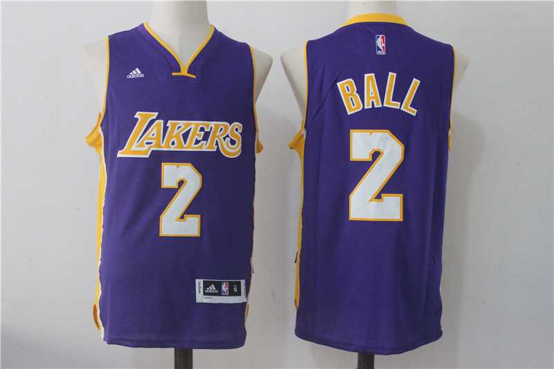 Los Angeles Lakers #2 Lonzo Ball Purple Swingman Jersey,We sell and wholesale Los Angeles Lakers #2 Lonzo Ball Purple Swingman Jersey on line form chian!