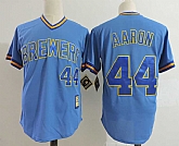 Milwaukee Brewers #19 Aaron Blue Mitchell And Ness Throwback Pullover Stitched Jersey,baseball caps,new era cap wholesale,wholesale hats