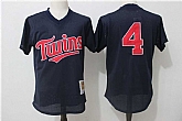 Minnesota Twins #4 Paul Molitor Navy Blue 1996 Throwback Mesh Batting Practice Jersey,baseball caps,new era cap wholesale,wholesale hats