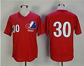 Montreal Expos #30 Tim Raines Mitchell And Ness Red 1982 BP Stitched Jersey,baseball caps,new era cap wholesale,wholesale hats