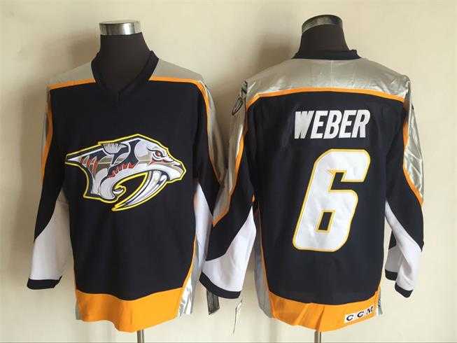 Nashville Predators #6 Weber Black CCM Throwback Stitched Jersey,We sell and wholesale Nashville Predators #6 Weber Black CCM Throwback Stitched Jersey on line form chian!