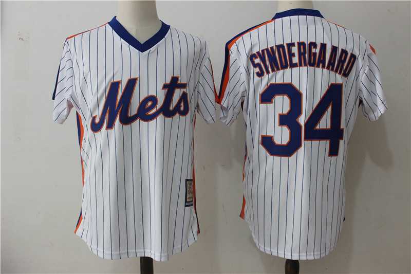 New York Mets #34 Noah Syndergaard White Mitchell And Ness Throwback Pullover Stitched Jersey,We sell and wholesale New York Mets #34 Noah Syndergaard White Mitchell And Ness Throwback Pullover Stitched Jersey on line form chian!