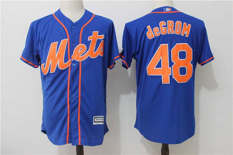 New York Mets #48 Jacob deGrom Blue New Cool Base Stitched Jersey,We sell and wholesale New York Mets #48 Jacob deGrom Blue New Cool Base Stitched Jersey on line form chian!