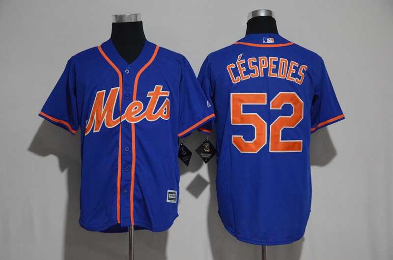 New York Mets #52 Yoenis Cespedes Blue New Cool Base Stitched Jersey,We sell and wholesale New York Mets #52 Yoenis Cespedes Blue New Cool Base Stitched Jersey on line form chian!