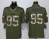 Nike Limited Cleveland Browns #95 Myles Garrett Green Salute To Service Jersey,baseball caps,new era cap wholesale,wholesale hats