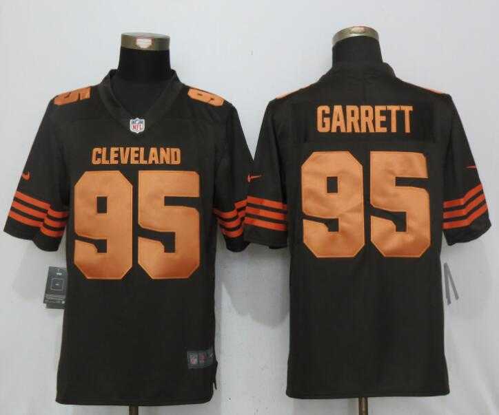 Nike Limited Cleveland Browns #95 Myles Garrett Navy Brown Color Rush Jersey,We sell and wholesale Nike Limited Cleveland Browns #95 Myles Garrett Navy Brown Color Rush Jersey on line form chian!