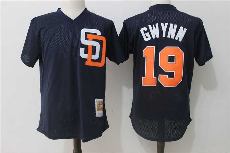 San Diego Padres #19 Tony Gwynn Mitchell And Ness Navy Blue Throwback Stitched MLB Jersey,We sell and wholesale San Diego Padres #19 Tony Gwynn Mitchell And Ness Navy Blue Throwback Stitched MLB Jersey on line form chian!