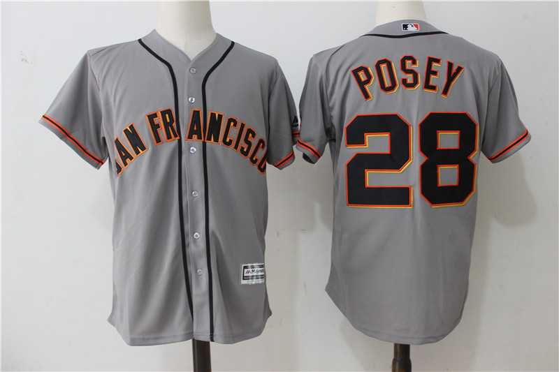 San Francisco Giants #28 Buster Posey Gray New Cool Base Stitched Jersey,We sell and wholesale San Francisco Giants #28 Buster Posey Gray New Cool Base Stitched Jersey on line form chian!