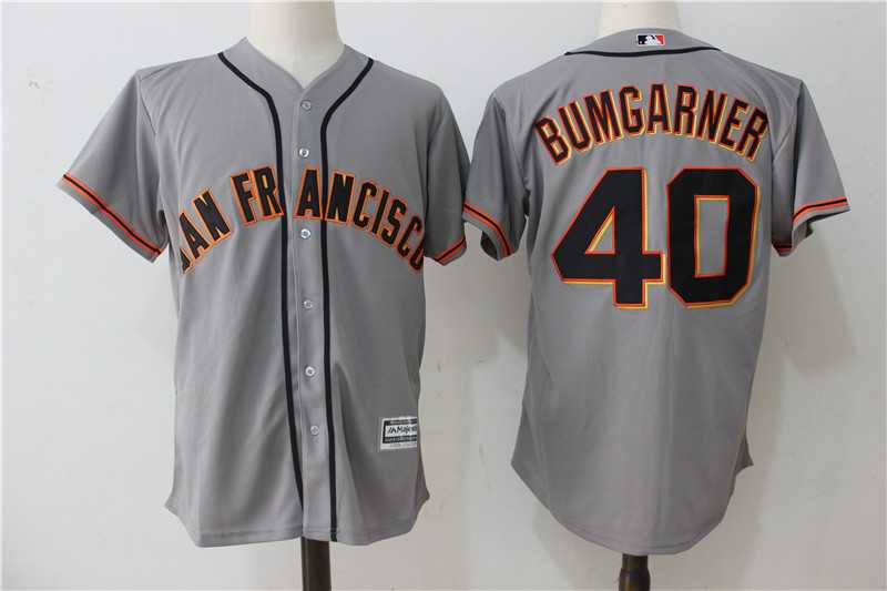 San Francisco Giants #40 Madison Bumgarner Gray New Cool Base Stitched Jersey,We sell and wholesale San Francisco Giants #40 Madison Bumgarner Gray New Cool Base Stitched Jersey on line form chian!