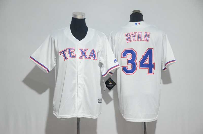 Youth Texas Rangers #34 Nolan Ryan White New Cool Base Jersey,We sell and wholesale Youth Texas Rangers #34 Nolan Ryan White New Cool Base Jersey on line form chian!
