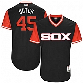 Chicago White Sox #45 Derek Holland Dutch Majestic Black 2017 Players Weekend Jersey,baseball caps,new era cap wholesale,wholesale hats